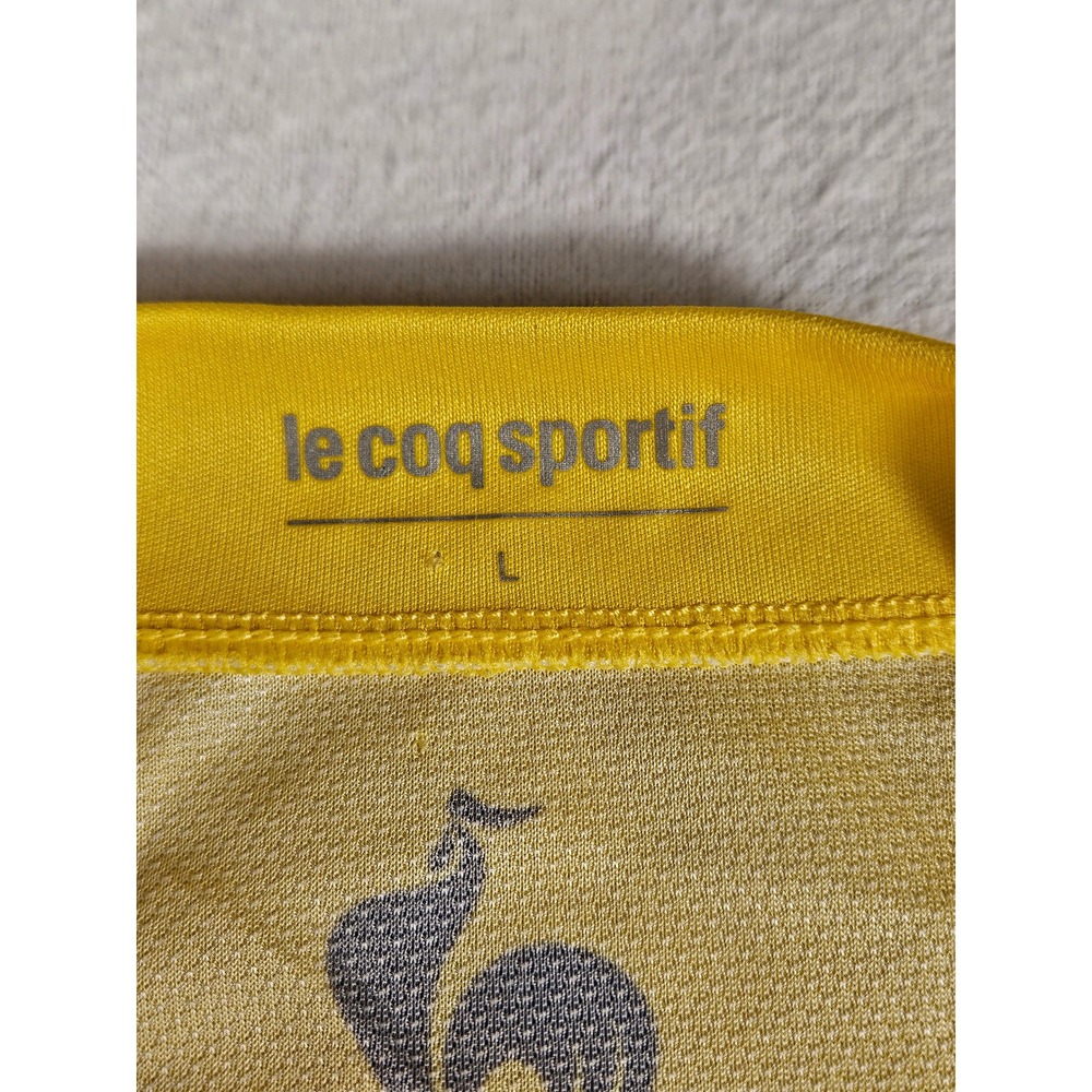 Le Coq Sportif Tour de France 2019 LCL Arrival Yellow Cyclying Jersey Mens Large - Picture 4 of 9